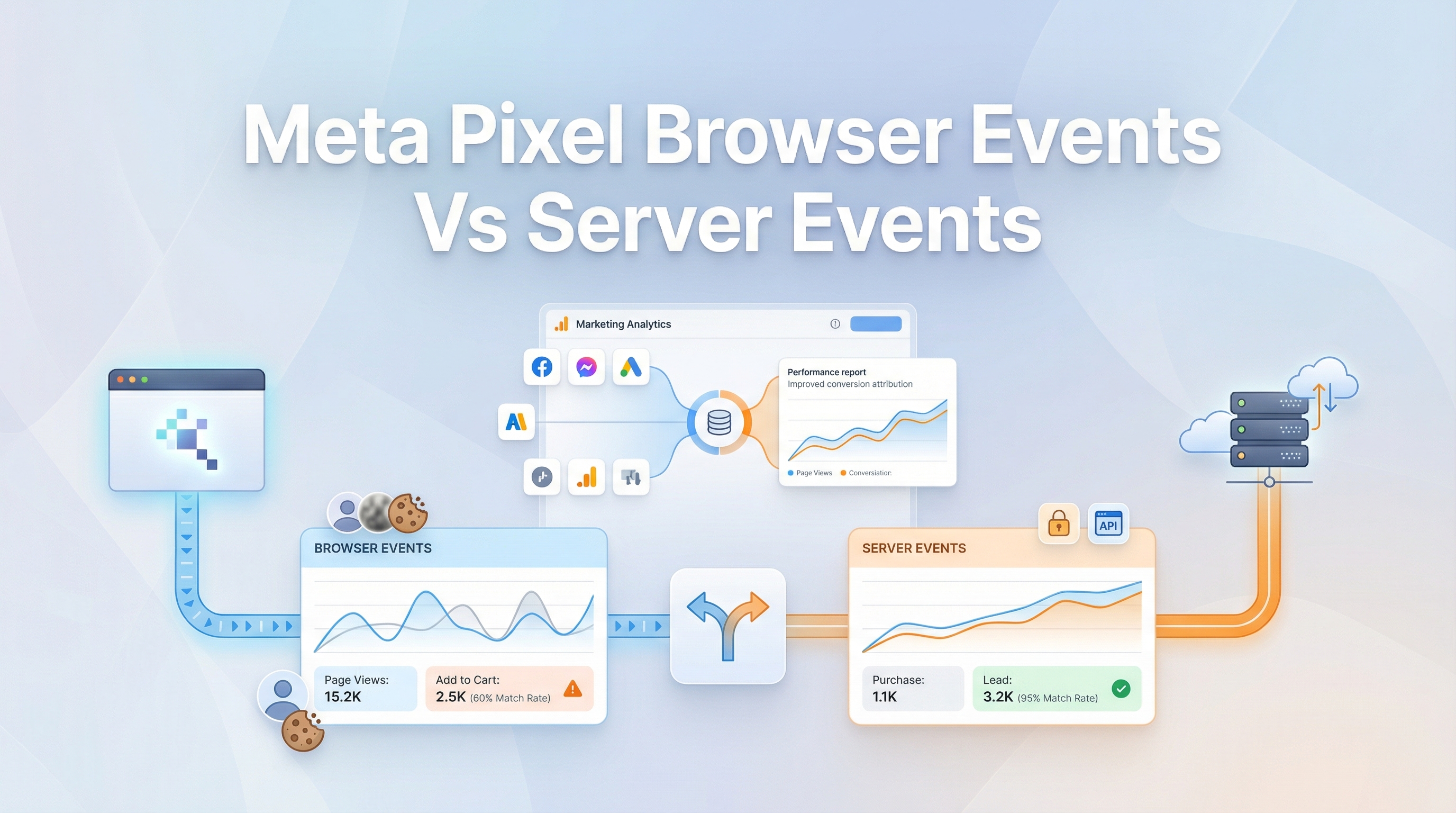 Meta Pixel Browser Events Vs Server Events: Guide 2026